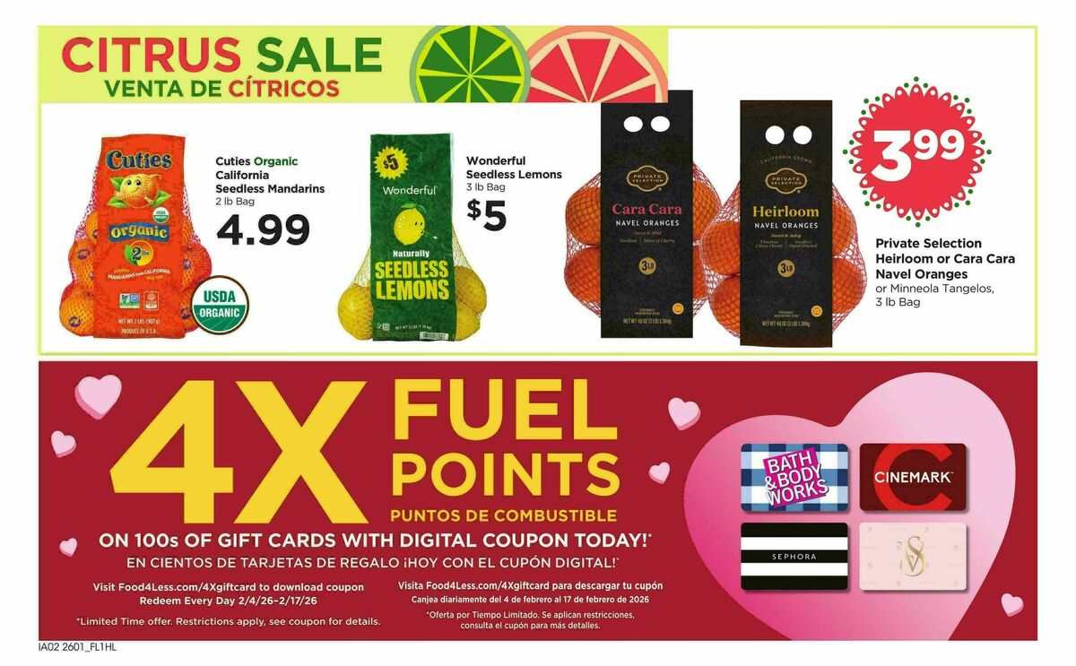 Food 4 Less Weekly Ad from February 4