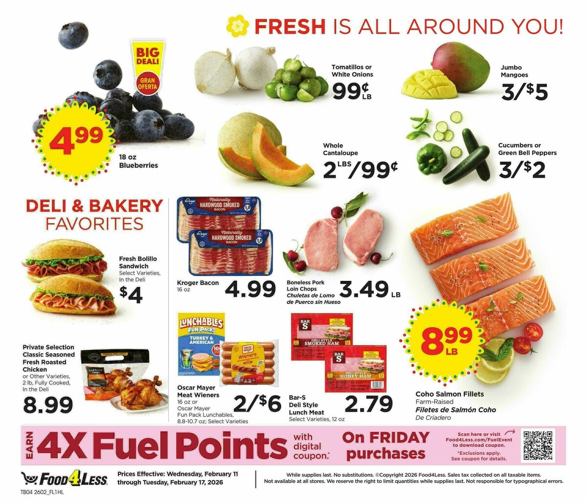 Food 4 Less Weekly Ad from February 11