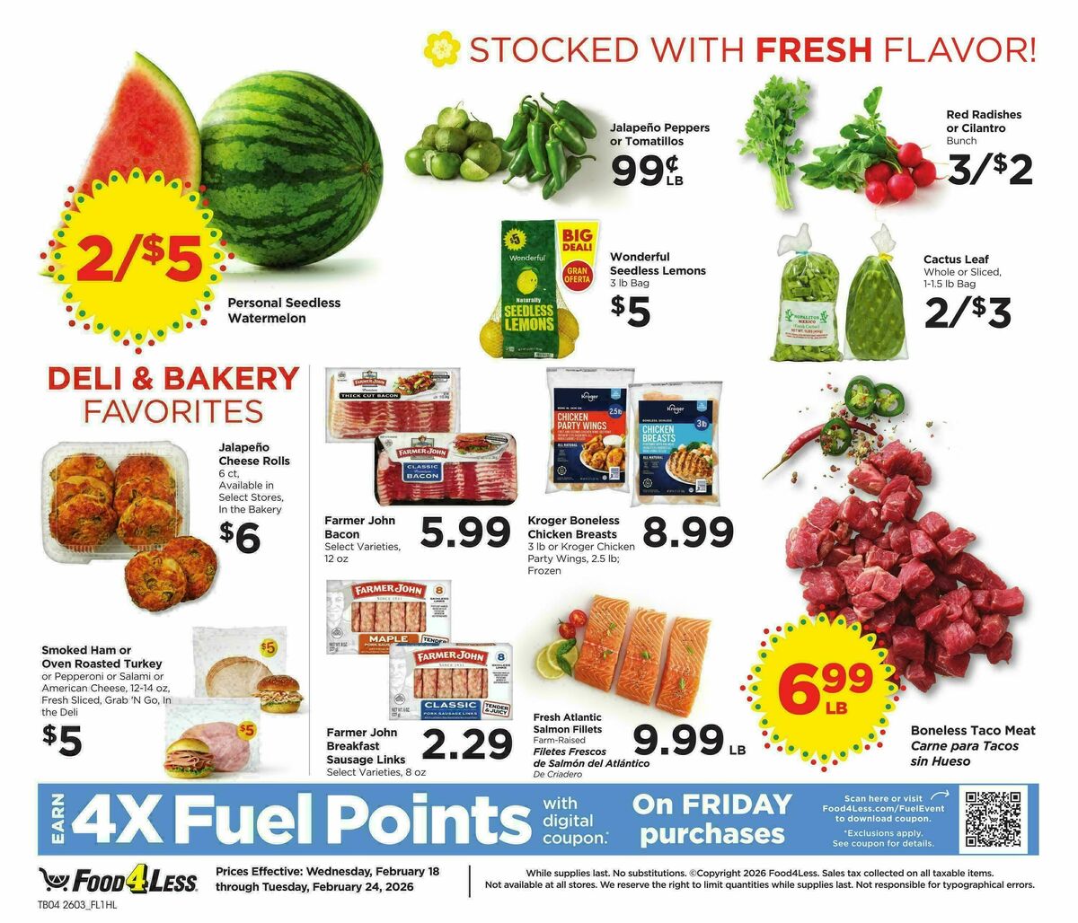 Food 4 Less Weekly Ad from February 18