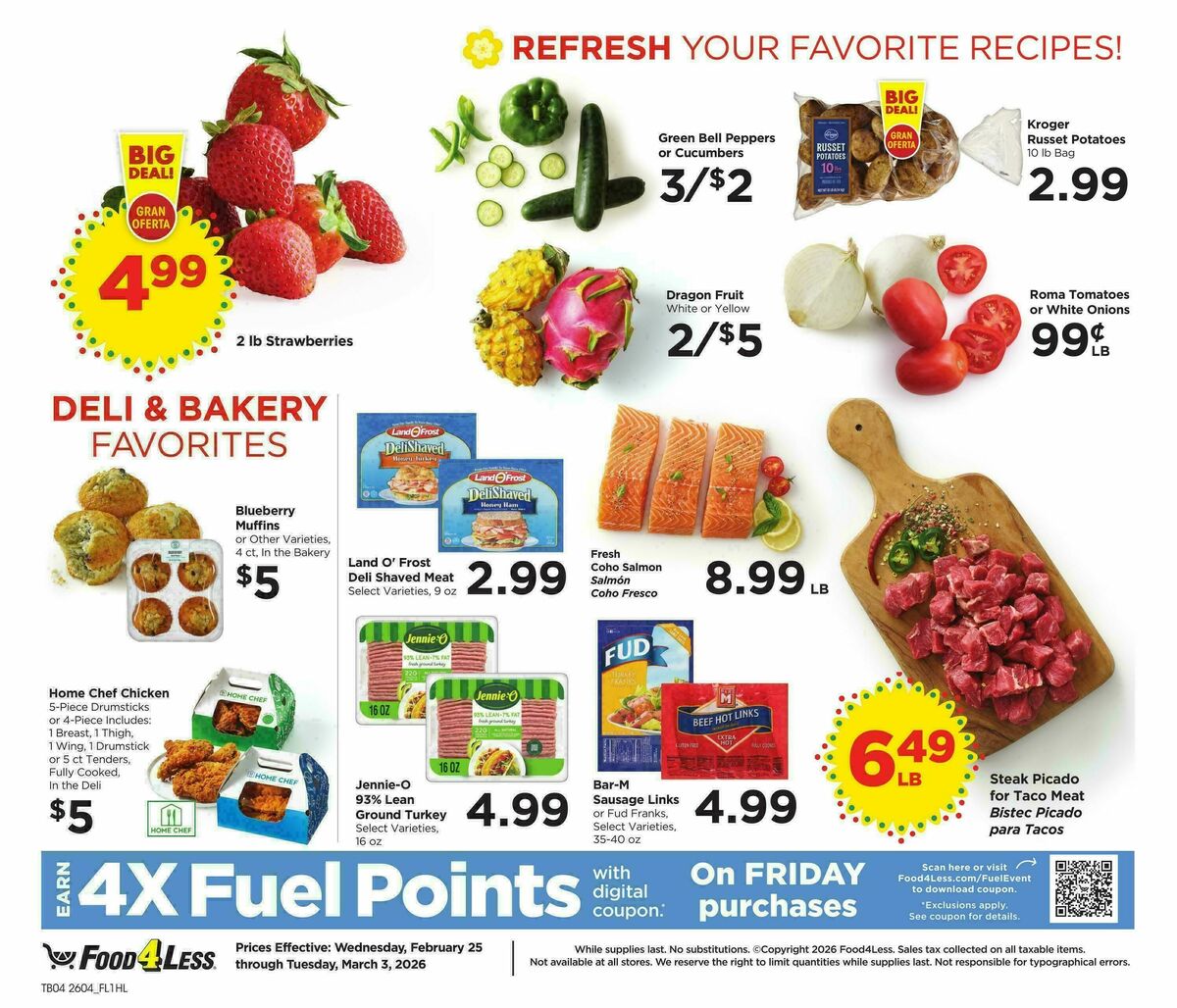Food 4 Less Weekly Ad from February 25