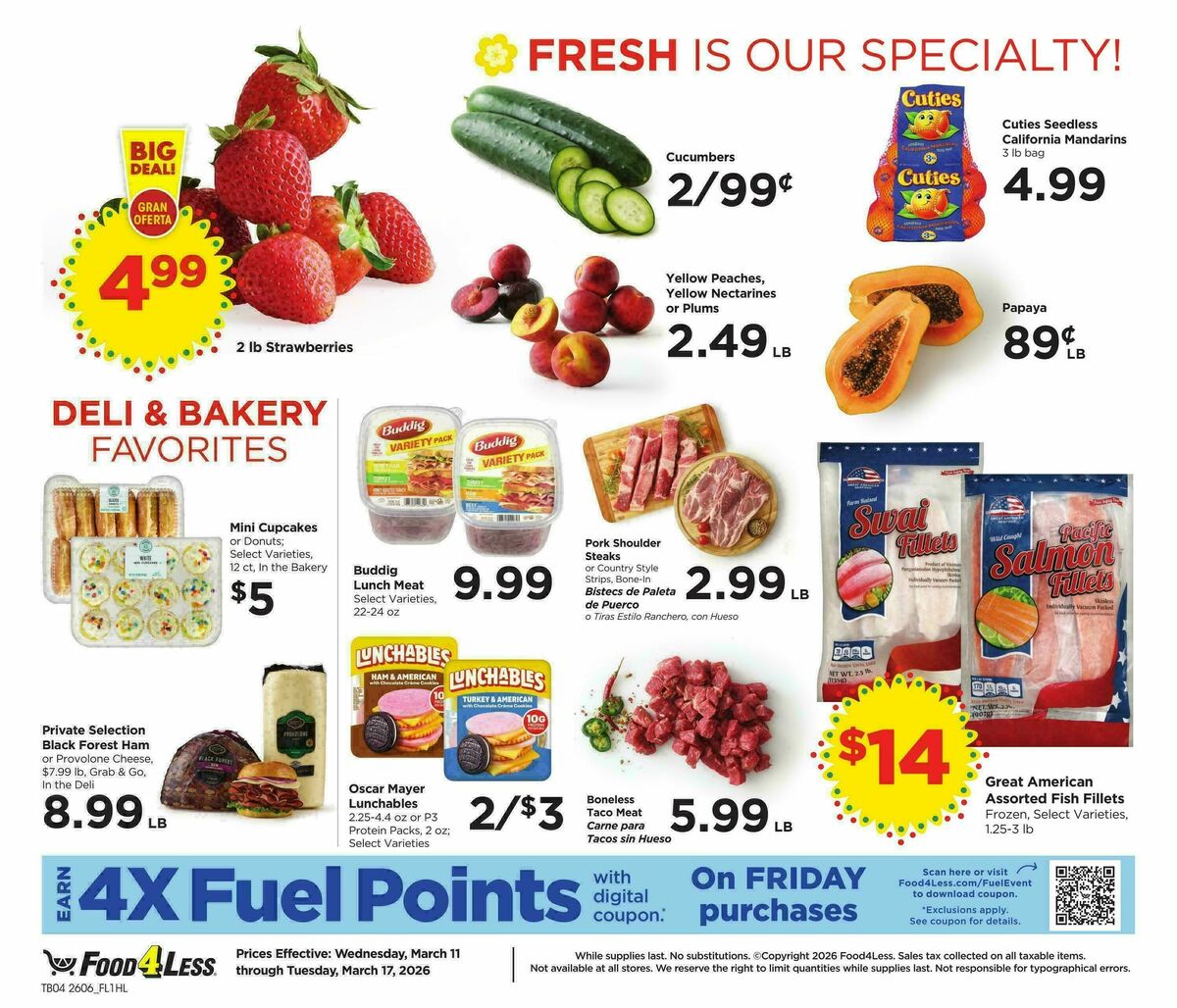 Food 4 Less Weekly Ad from March 11