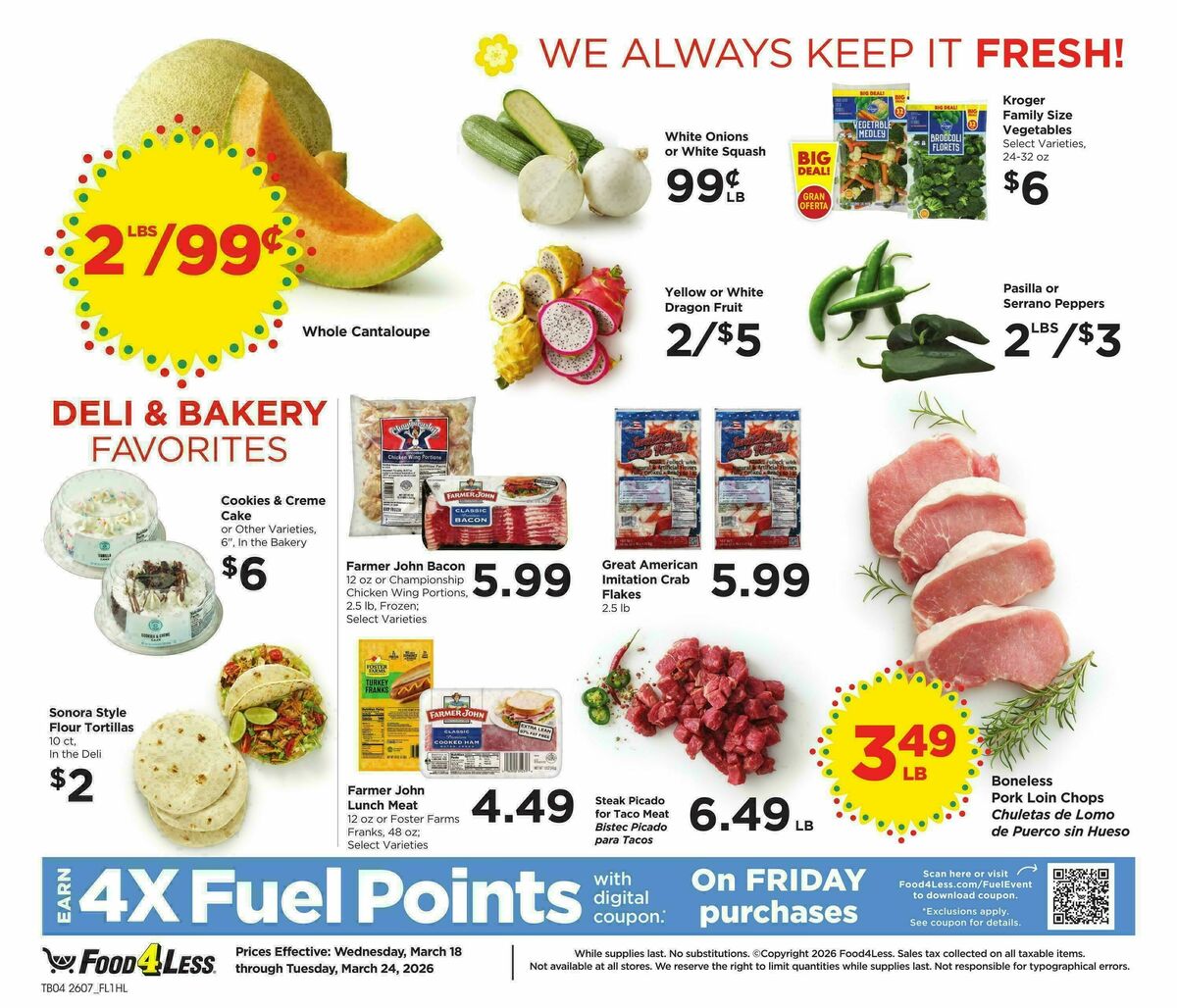 Food 4 Less Weekly Ad from March 18