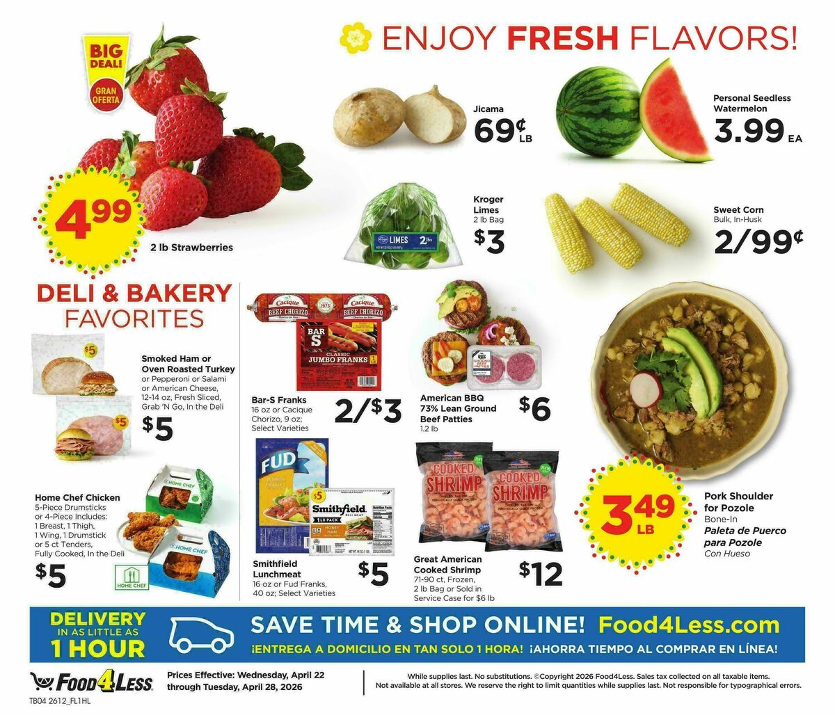 Food 4 Less Weekly Ad from April 22