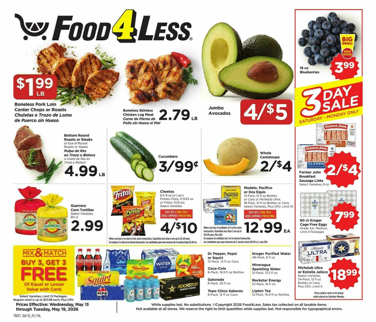 Food 4 Less Weekly Ad from May 13