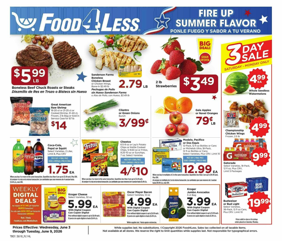 Food 4 Less Weekly Ad from June 3
