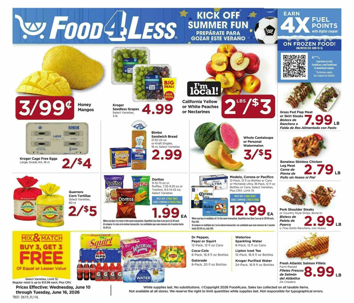 Food 4 Less Weekly Ad from June 10