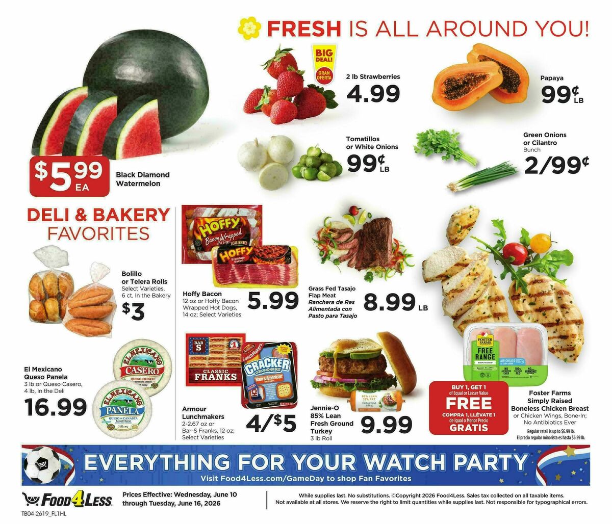 Food 4 Less Weekly Ad from June 10