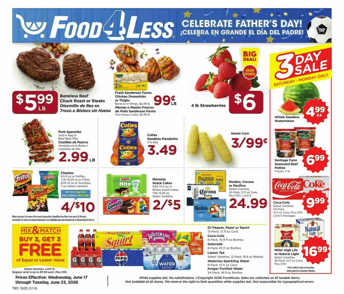 Food 4 Less Weekly Ad from June 17