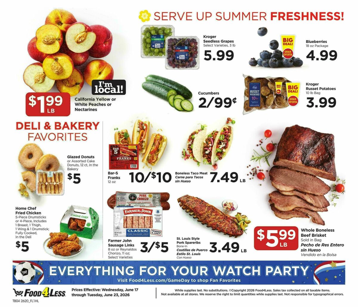 Food 4 Less Weekly Ad from June 17