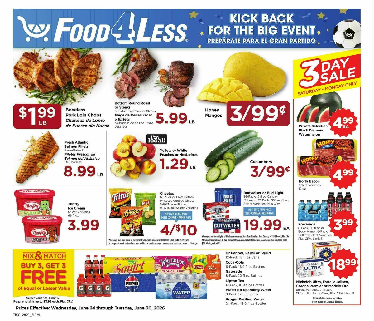 Food 4 Less Weekly Ad from June 24