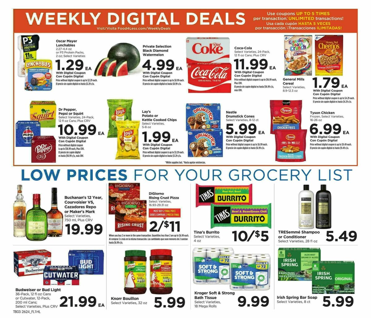 Food 4 Less Weekly Ad from July 15