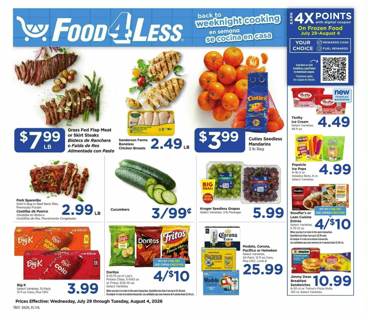Food 4 Less Weekly Ad from July 29