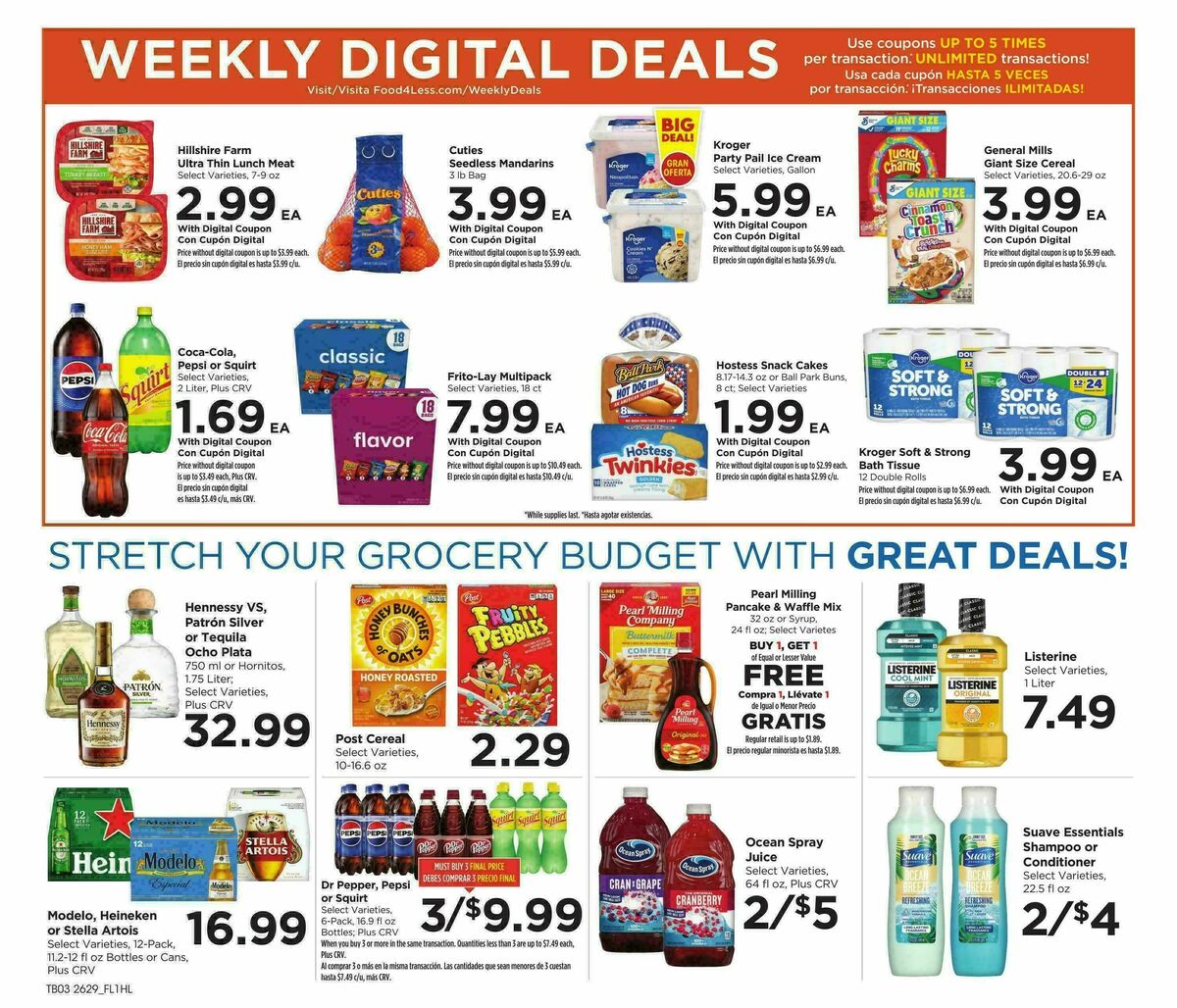 Food 4 Less Weekly Ad from August 19