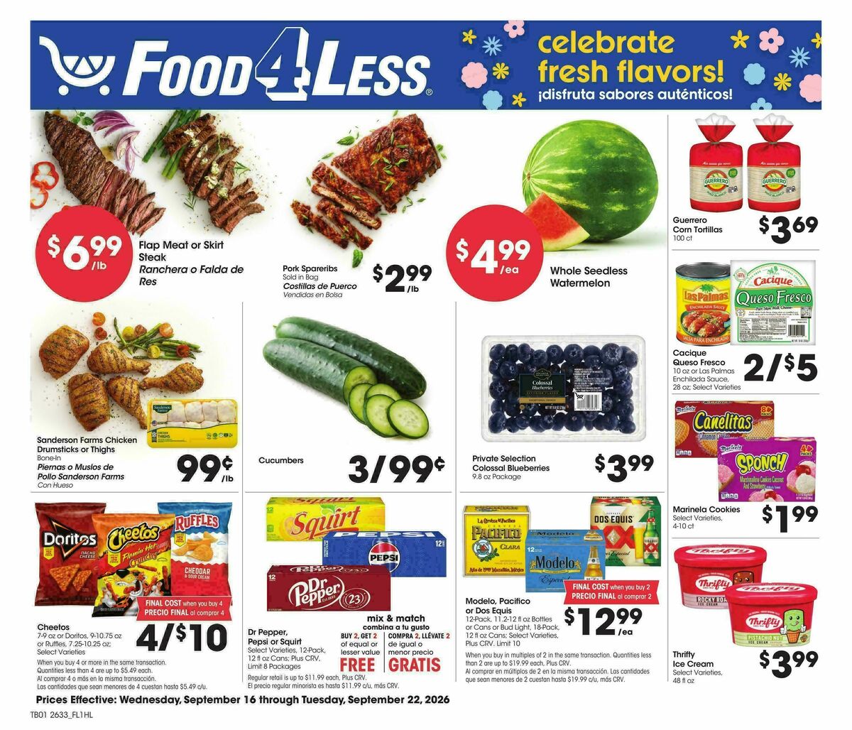 Food 4 Less Weekly Ad from September 16