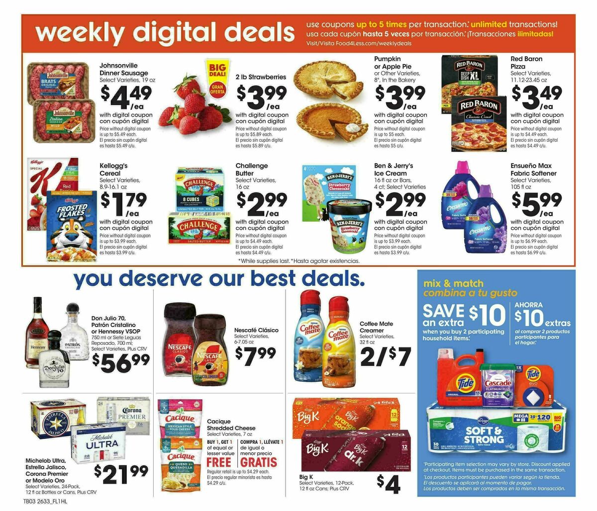 Food 4 Less Weekly Ad from September 16