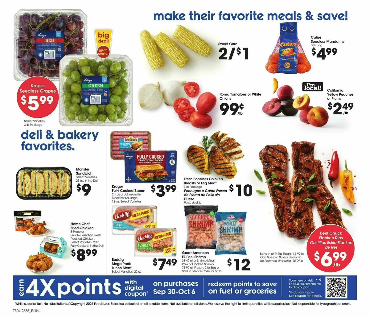 Food 4 Less Weekly Ad from September 30