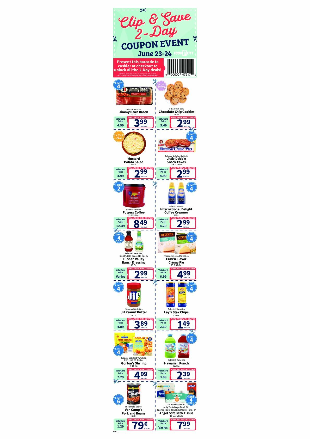 Food City Coupon Event Weekly Ad from June 23