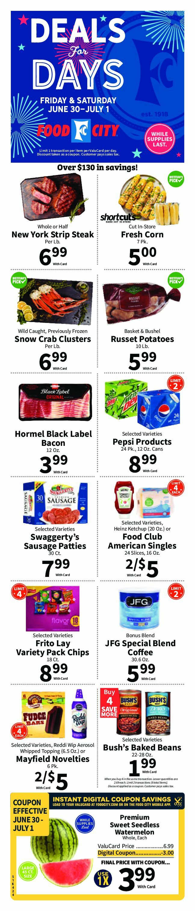 Food City Weekly Ad from June 28