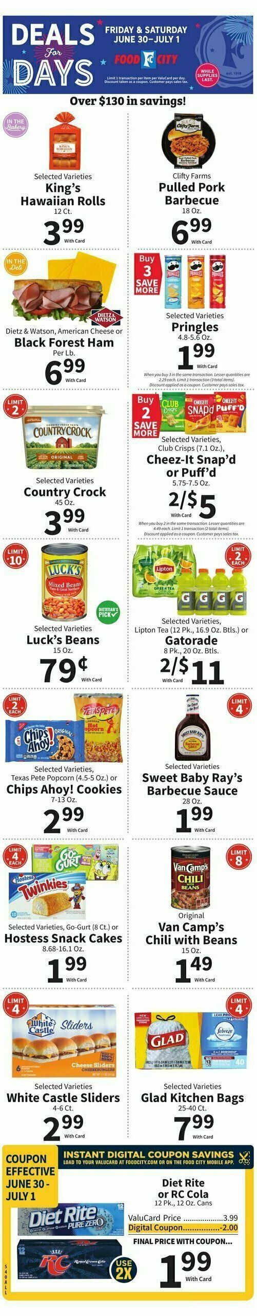 Food City Weekly Ad from June 30