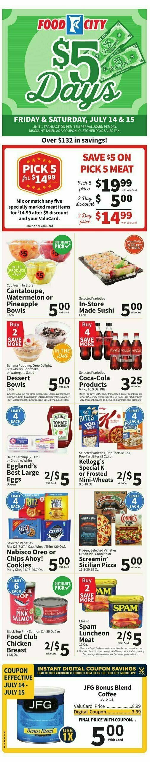 Food City Weekly Ad from July 12
