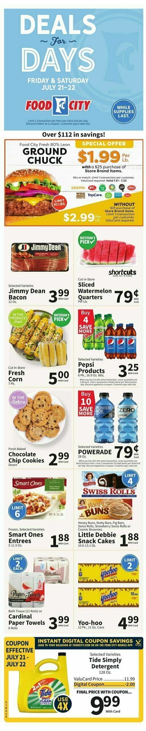Food City Weekly Ad from July 19