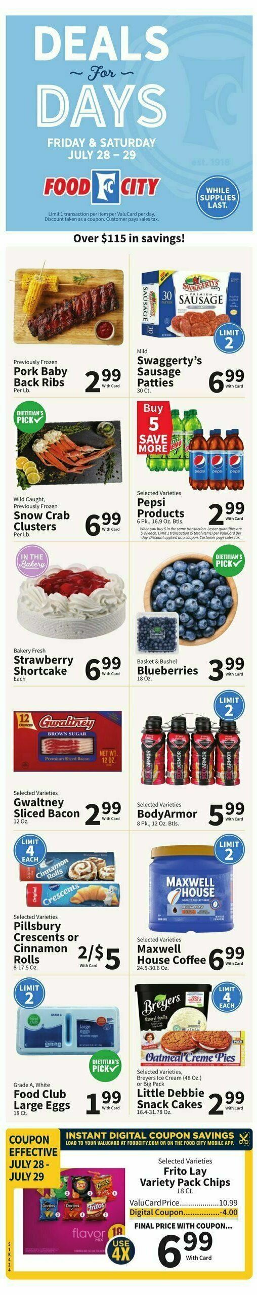 Food City Weekly Ad from July 26