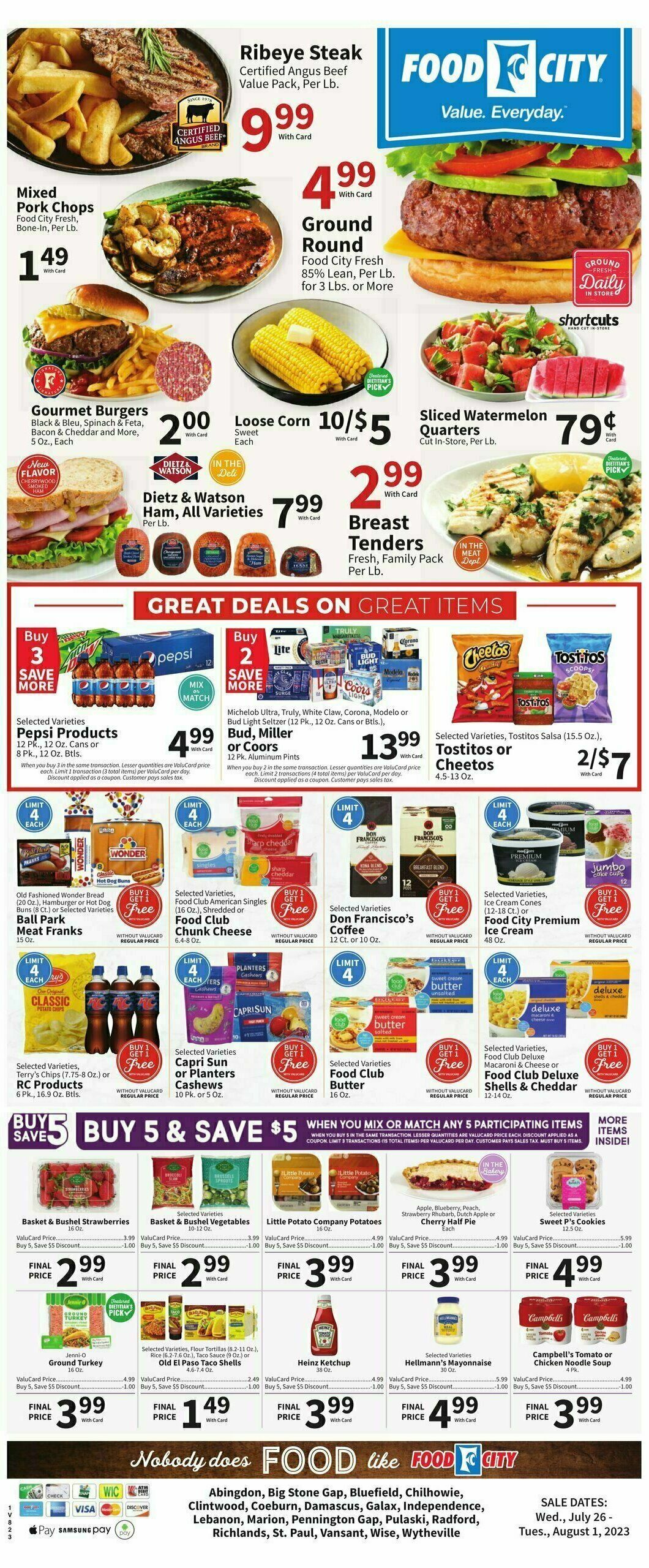 Food City Weekly Ad from July 26