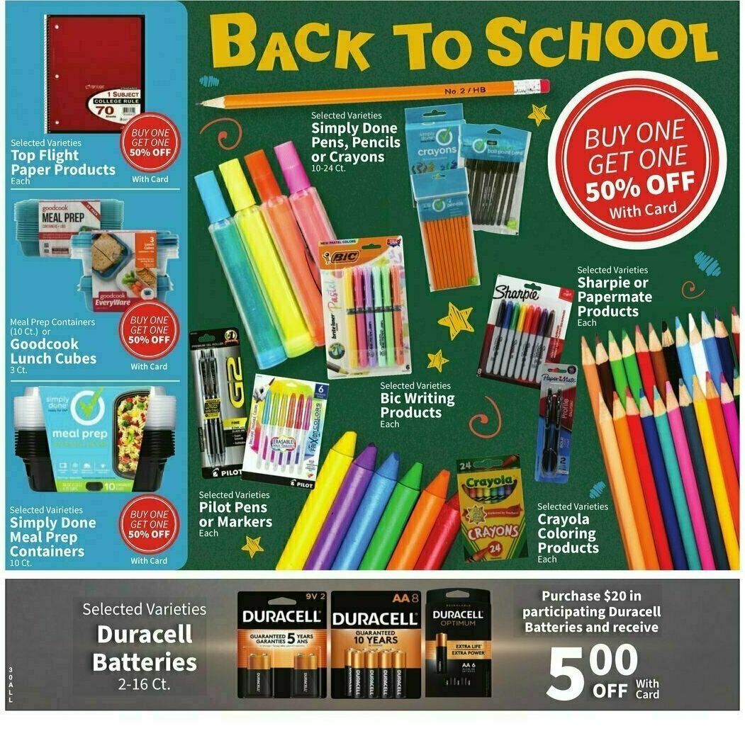 Food City Back To School Weekly Ad from July 26