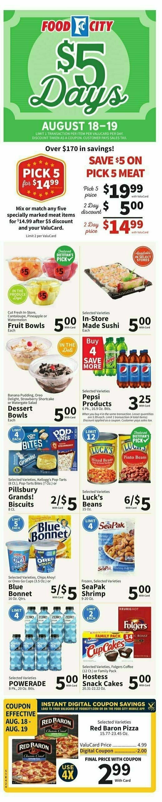 Food City Weekly Ad from August 16