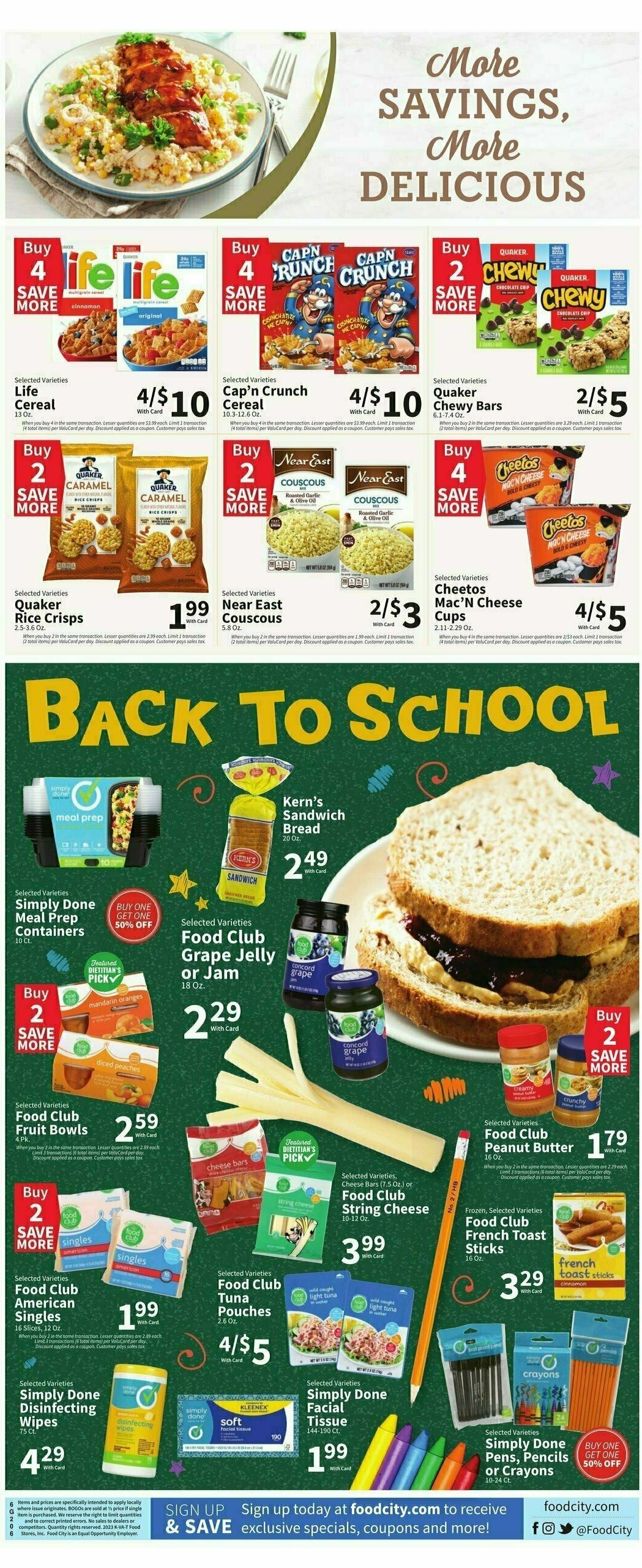 Food City Weekly Ad from August 16
