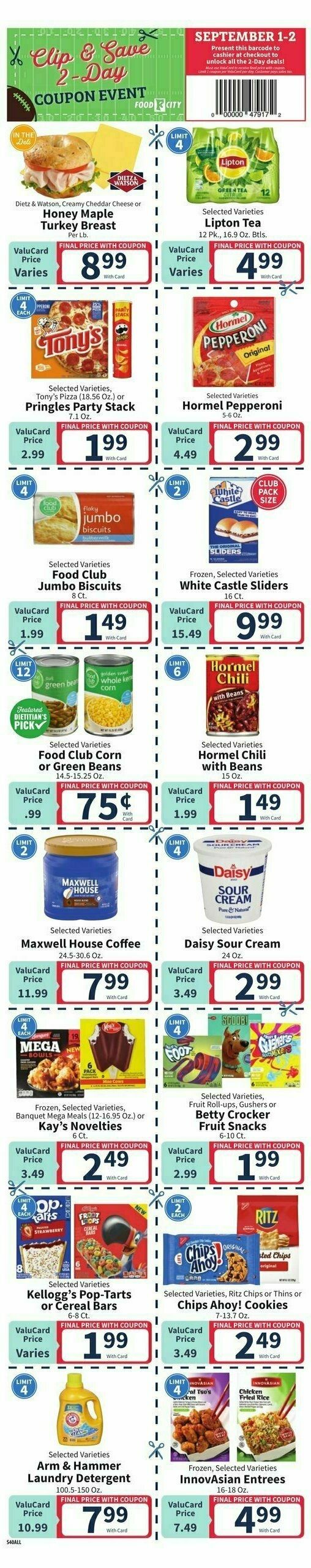 Food City Weekly Ad from August 30