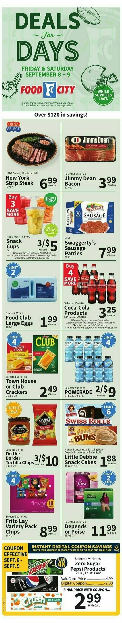 Food City Weekly Ad from September 6