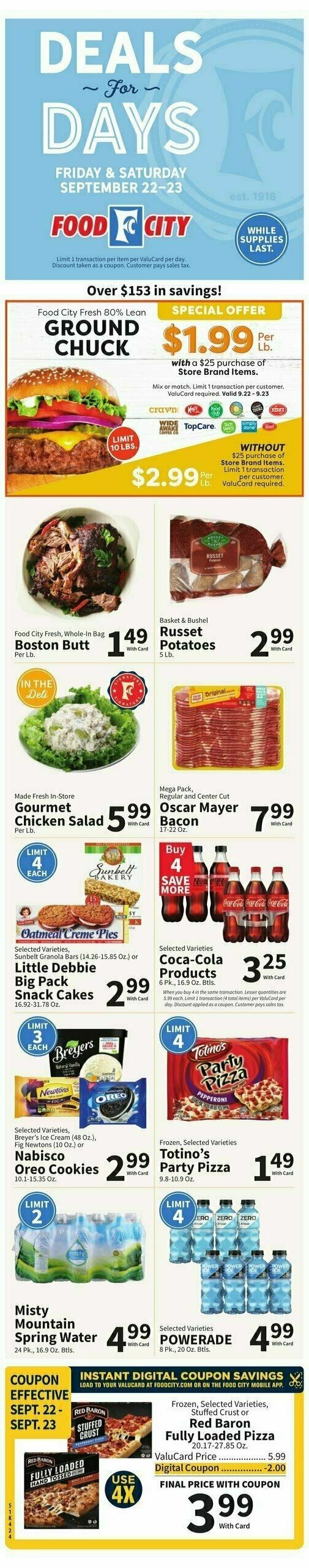 Food City Weekly Ad from September 20