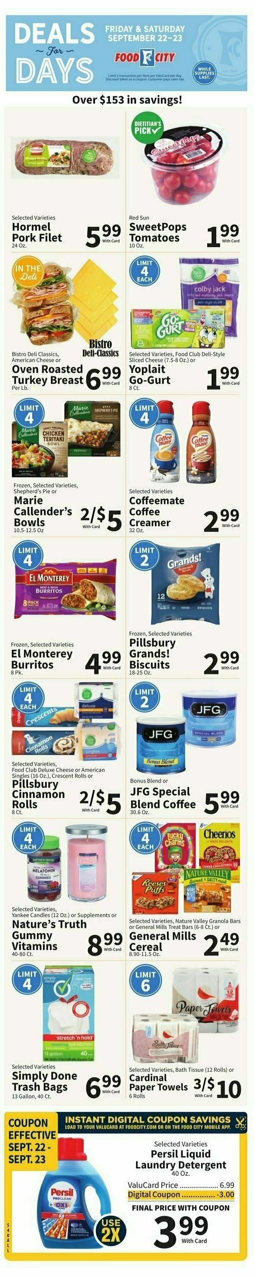 Food City Weekly Ad from September 20