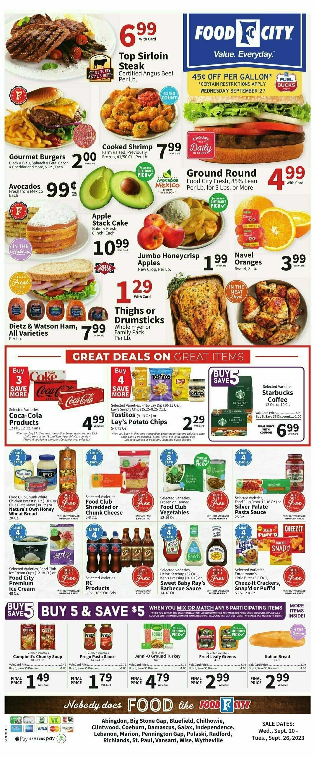 Food City Weekly Ad from September 20