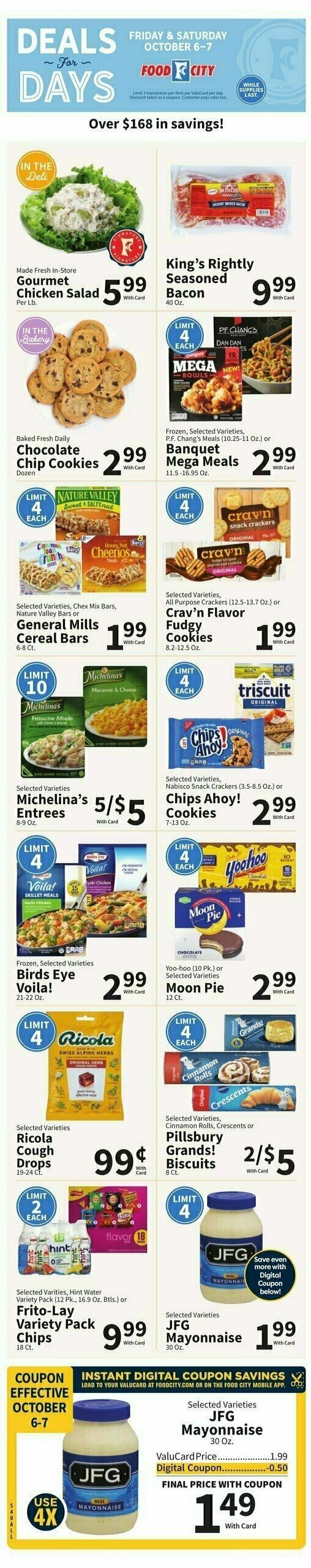 Food City Weekly Ad from October 4