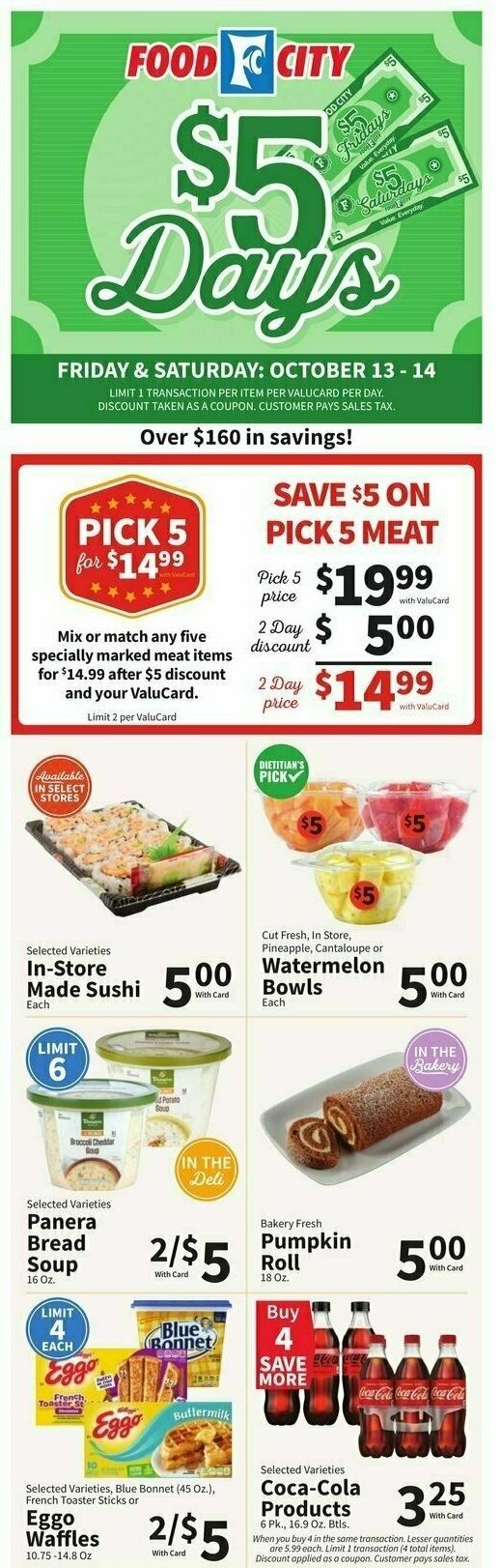 Food City Weekly Ad from October 11