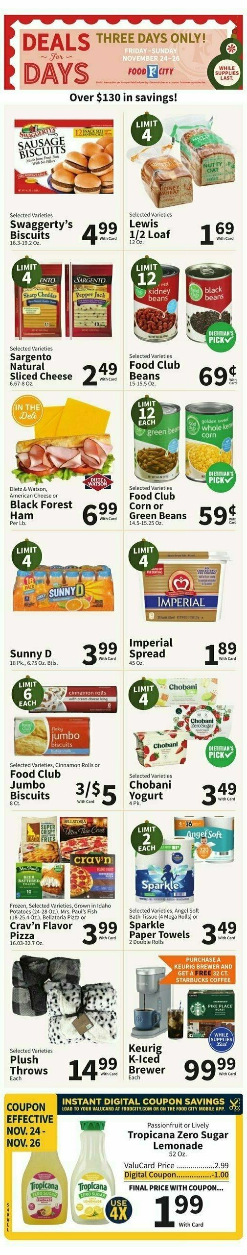 Food City Weekly Ad from November 24