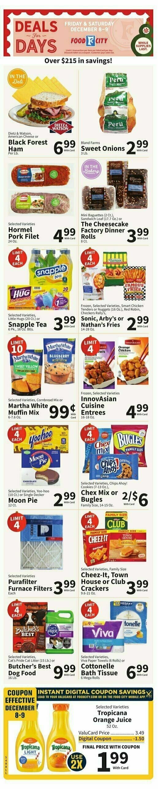 Food City Weekly Ad from December 6