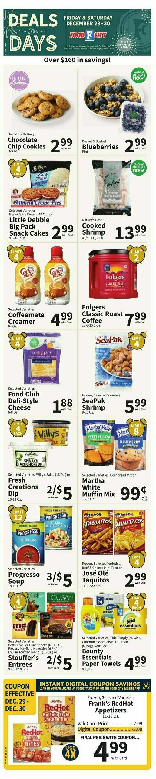 Food City Weekly Ad from December 27
