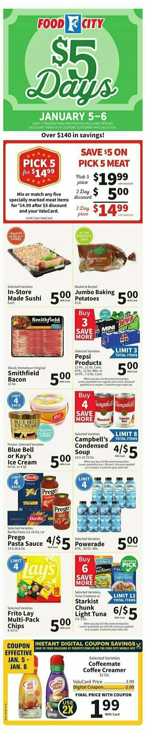 Food City Weekly Ad from January 3