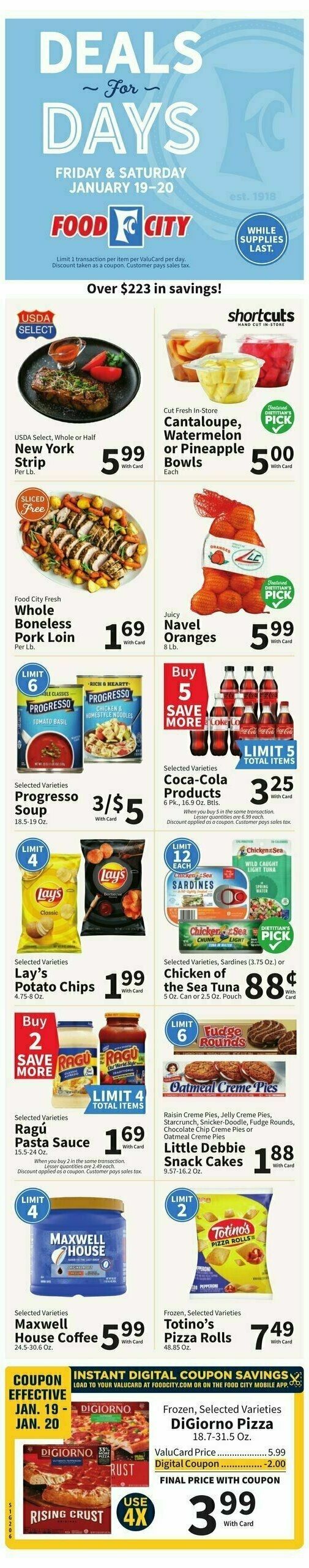 Food City Weekly Ad from January 17