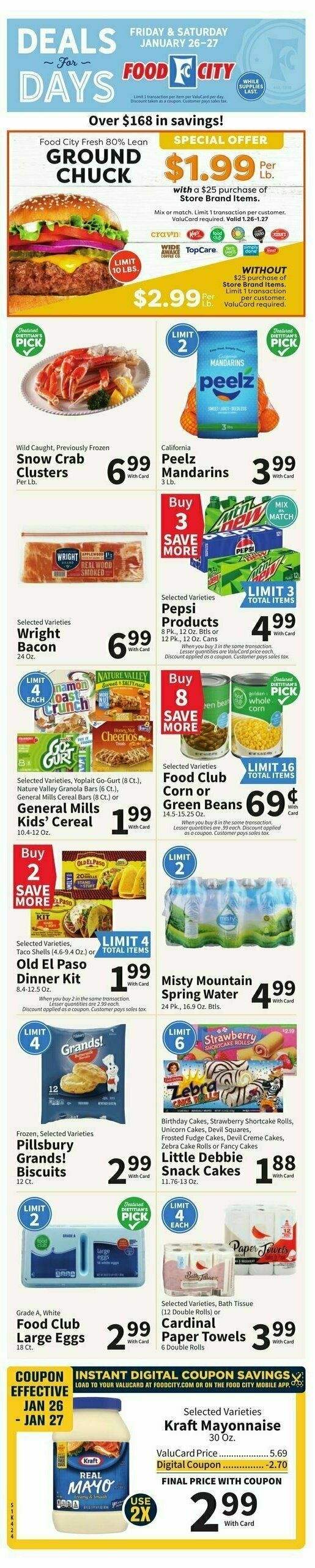 Food City Weekly Ad from January 24