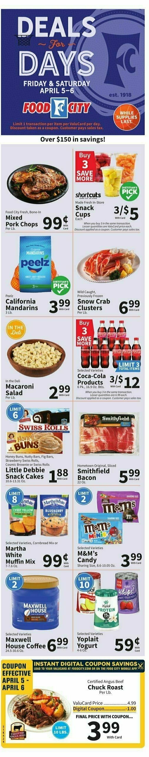 Food City Weekly Ad from April 3