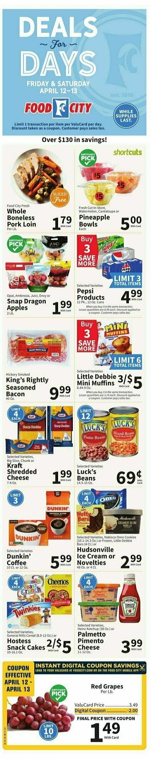 Food City Weekly Ad from April 10