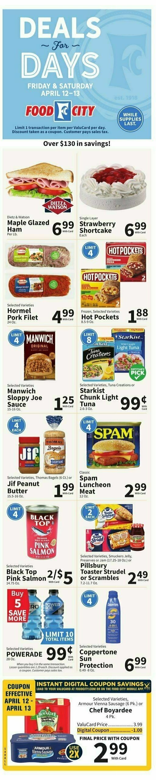 Food City Weekly Ad from April 10