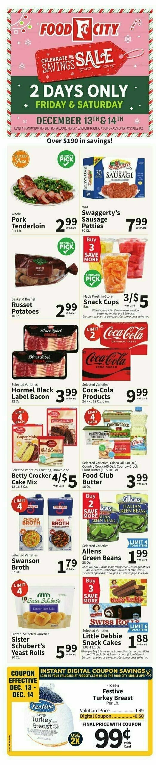 Food City Weekly Ad from December 11