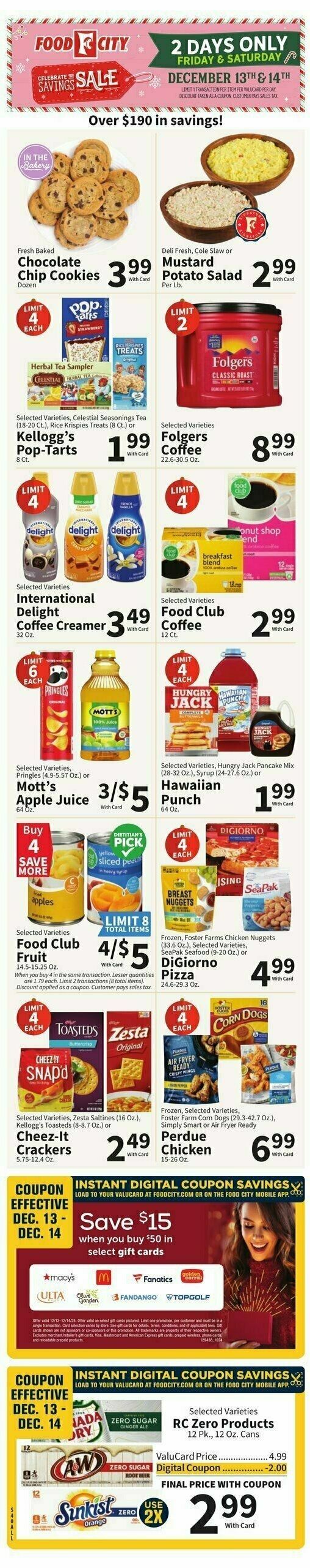 Food City Weekly Ad from December 11