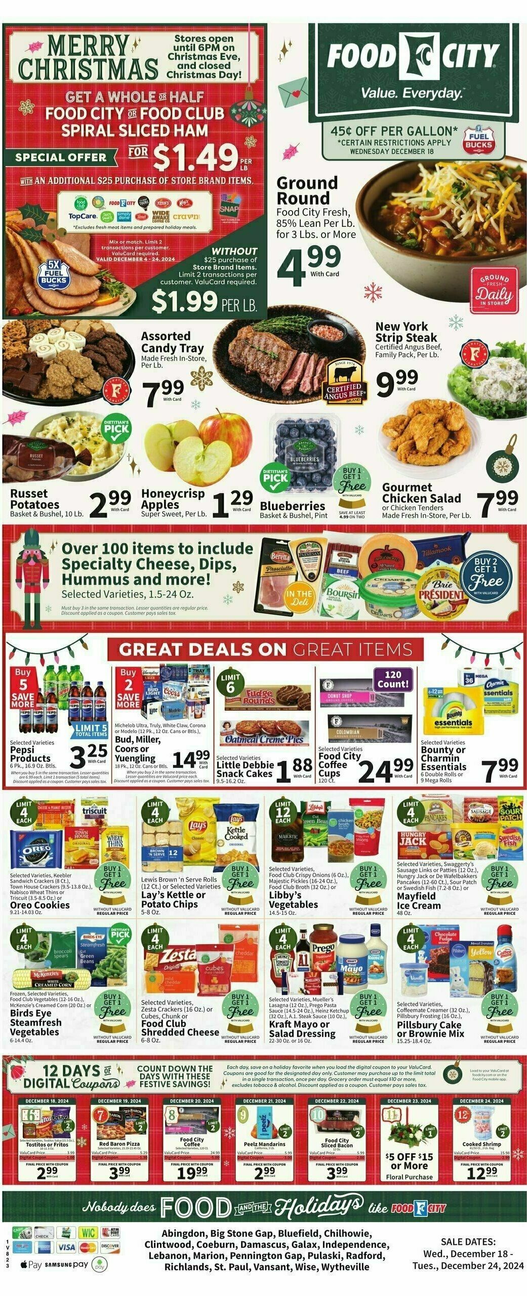 Food City Weekly Ad from December 18