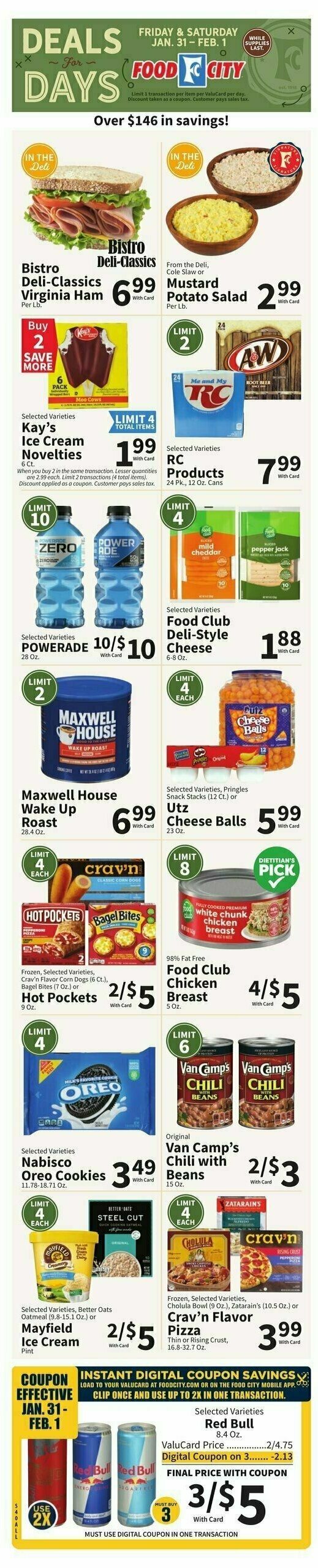 Food City Weekly Ad from January 29